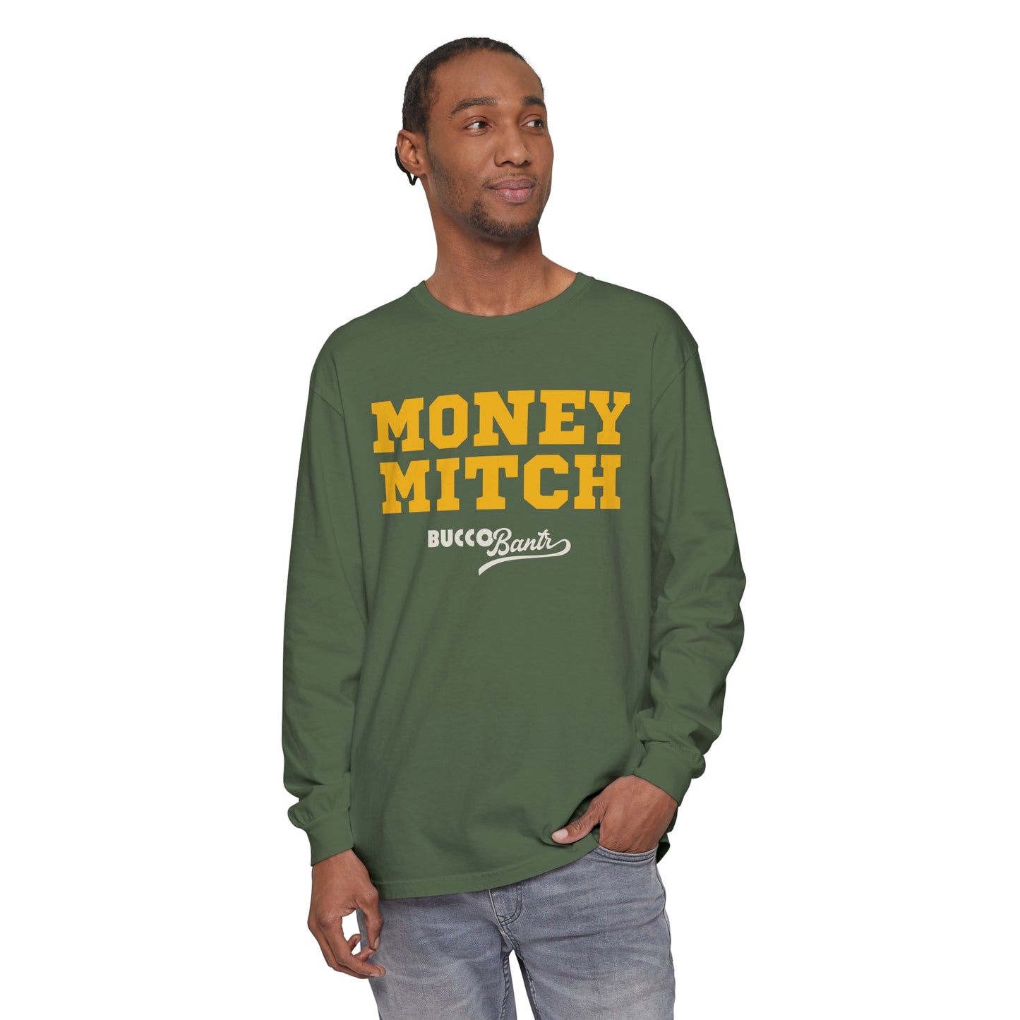 Money Mitch Unisex Garment-dyed Long Sleeve T-Shirt