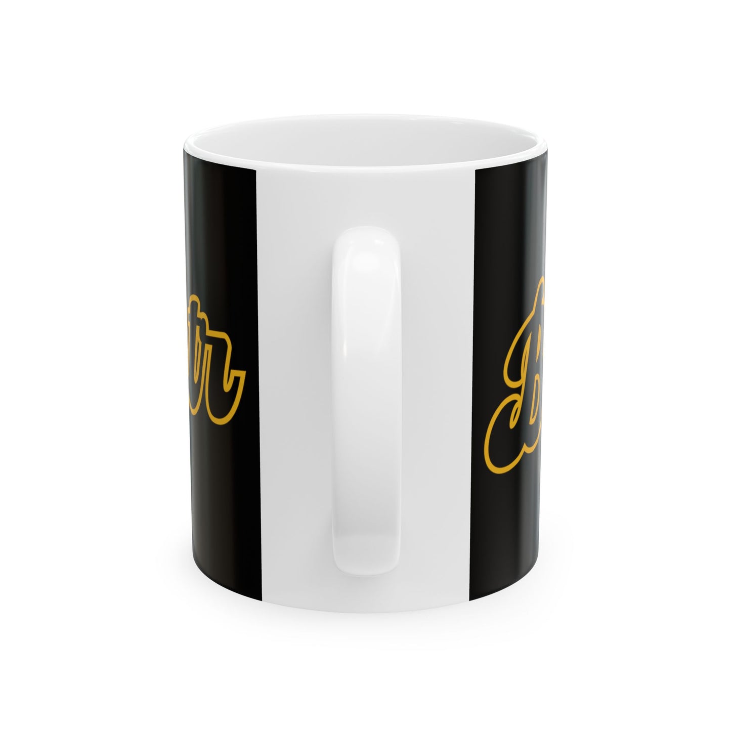 Bucco Bantr Script Ceramic Mug, (11oz, 15oz)