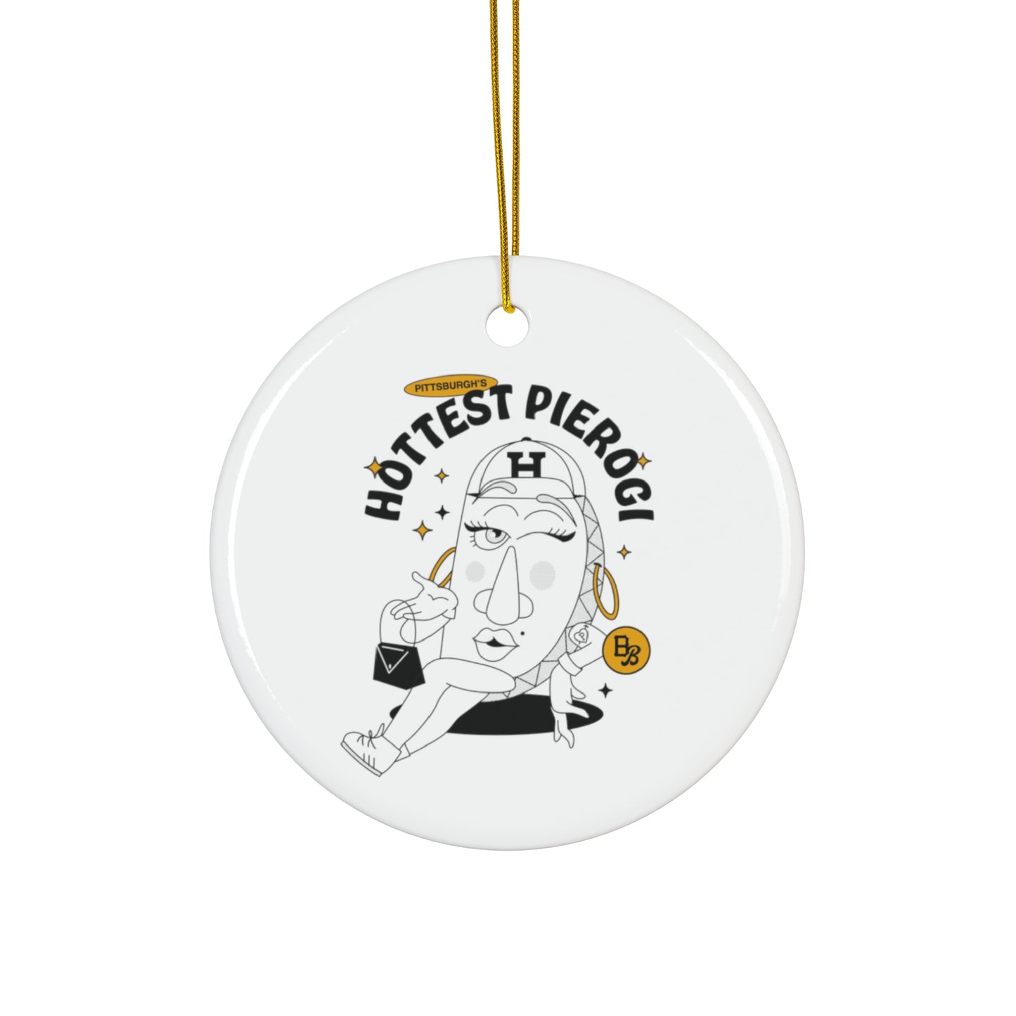 Pittsburgh's Hottest Pierogi Ceramic Ornament