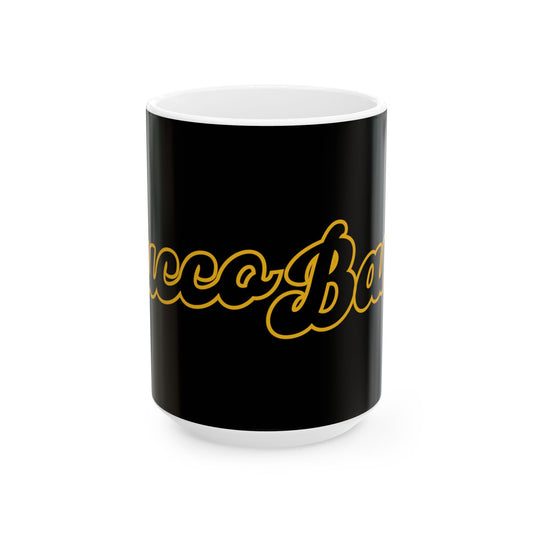 Bucco Bantr Script Ceramic Mug, (11oz, 15oz)