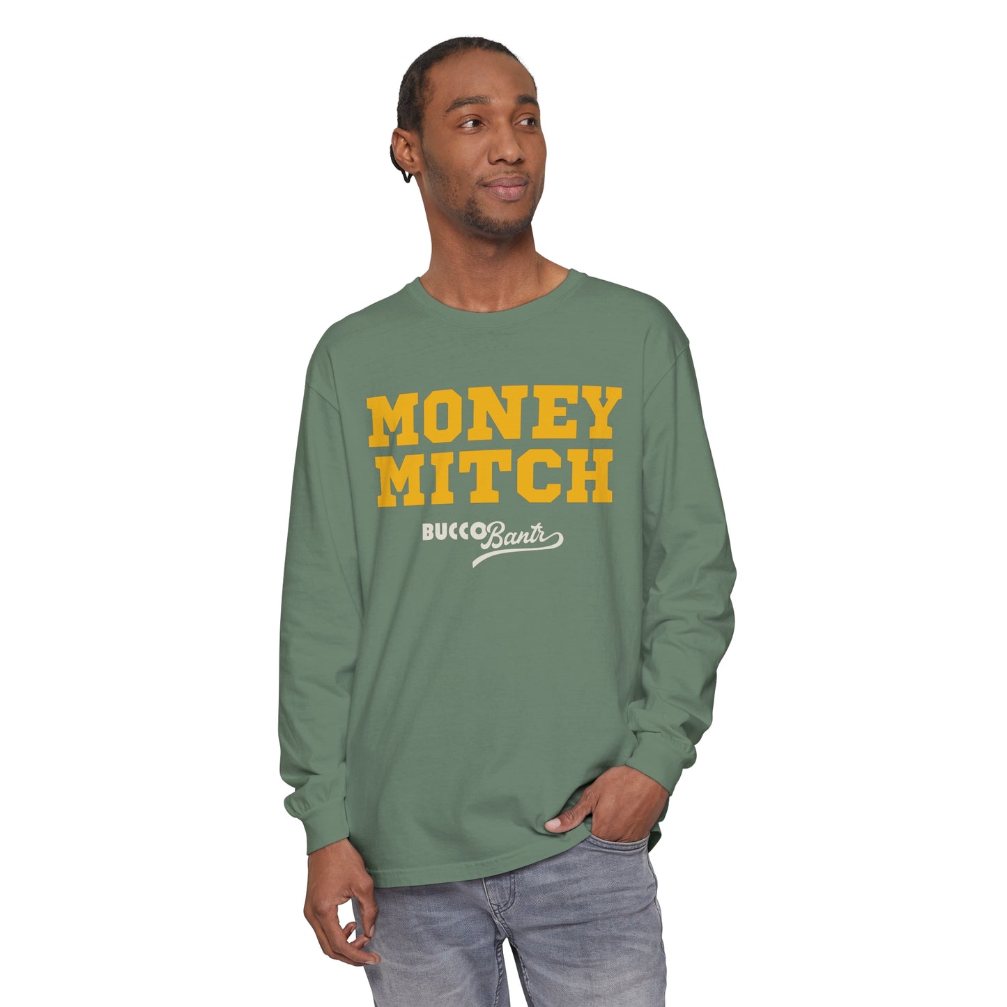 Money Mitch Unisex Garment-dyed Long Sleeve T-Shirt