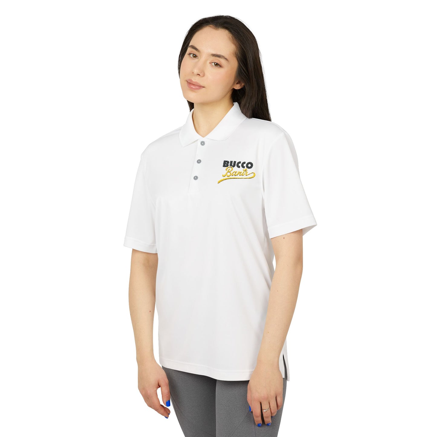 Embroidered Script adidas Unisex Performance Polo