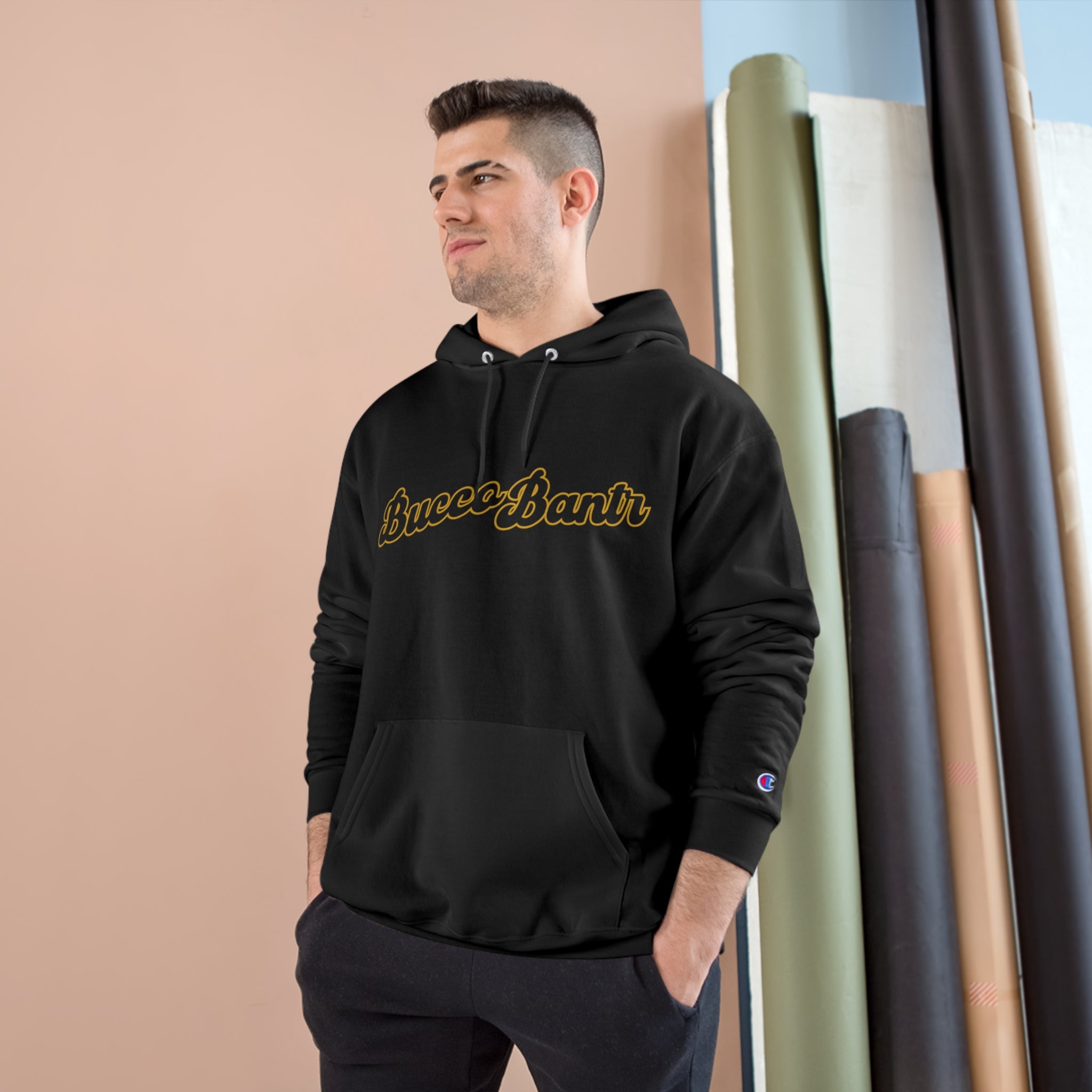 Champion eco triple script hoodie sweatshirt best sale