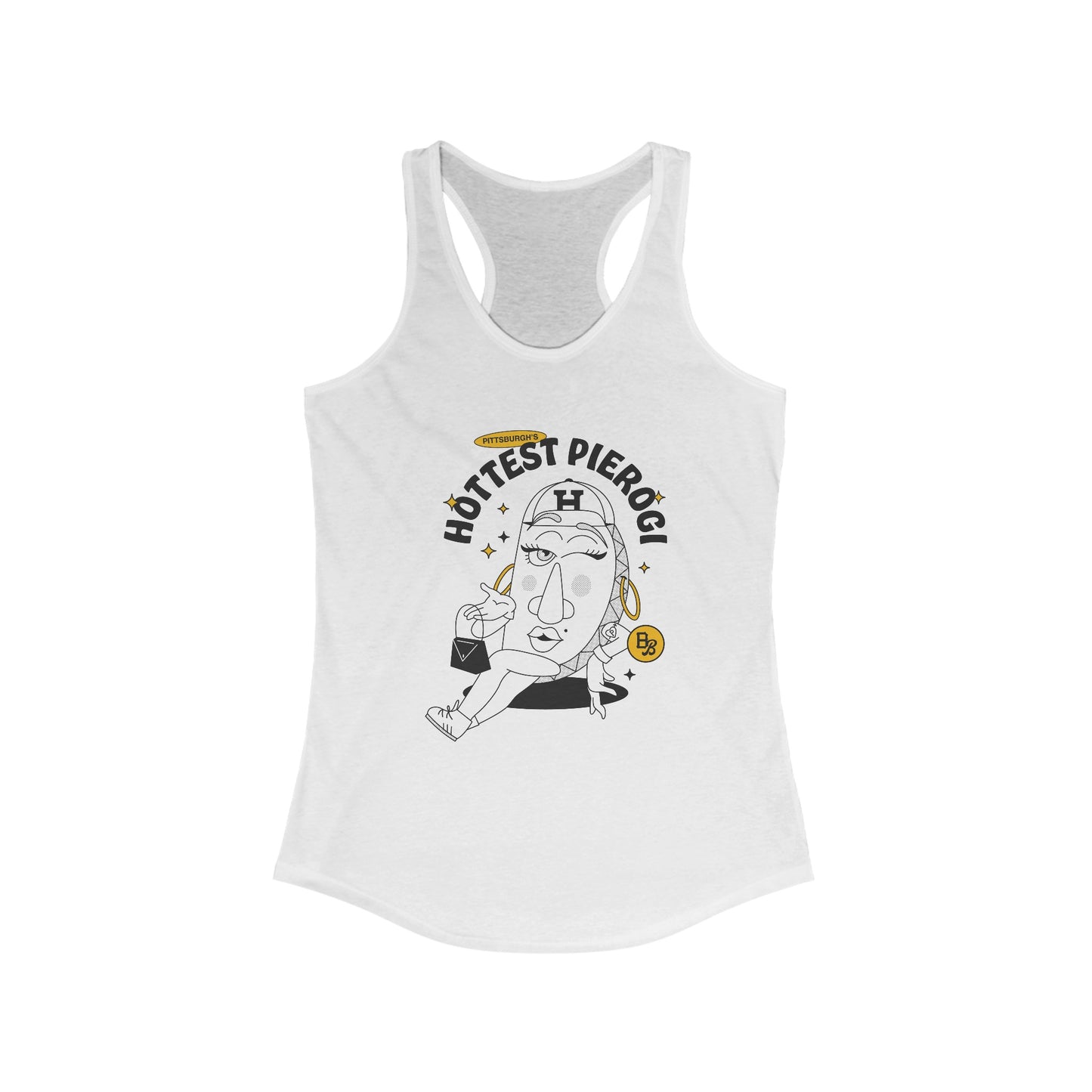 Pittsburgh's Hottest Pierogi Women's Ideal Racerback Tank