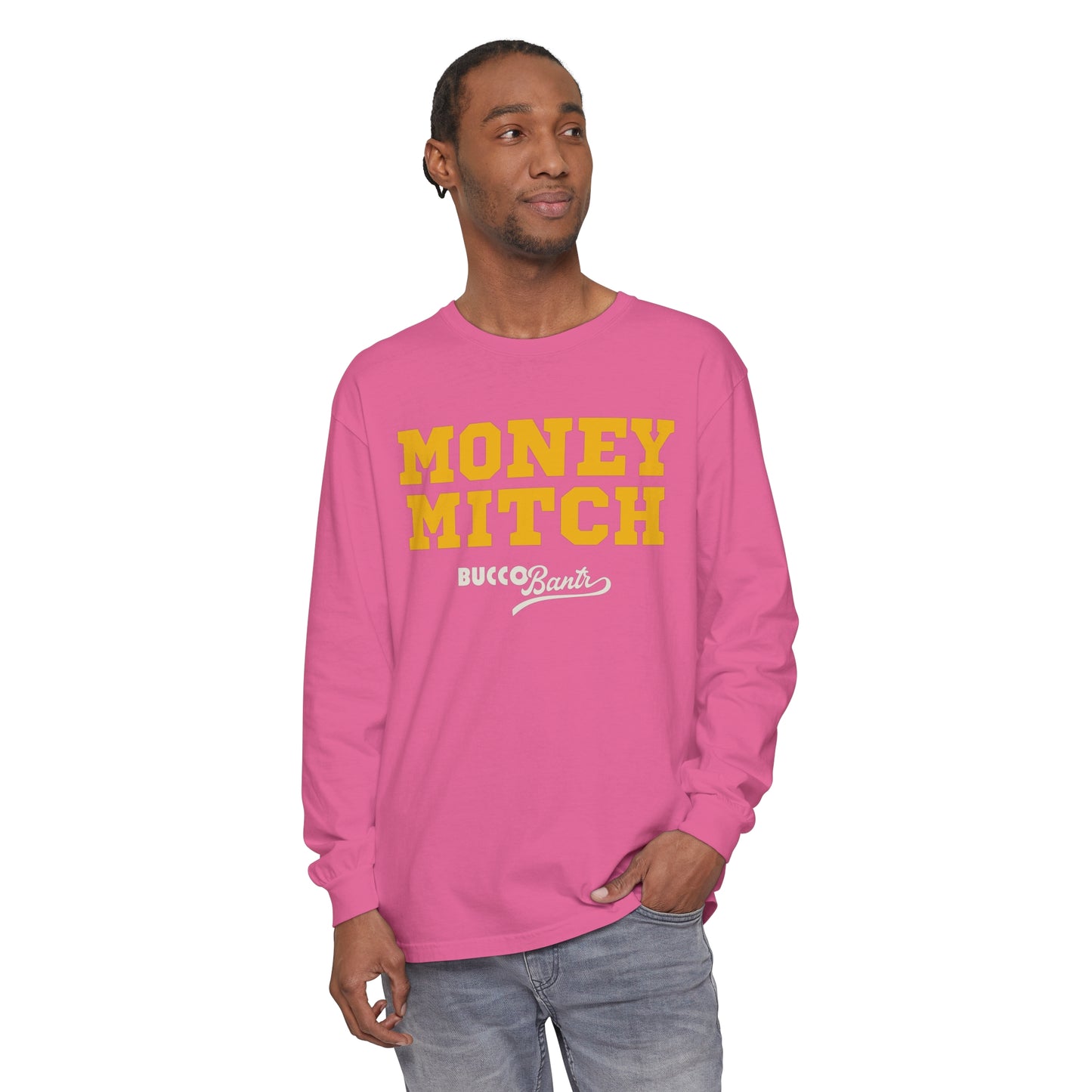 Money Mitch Unisex Garment-dyed Long Sleeve T-Shirt